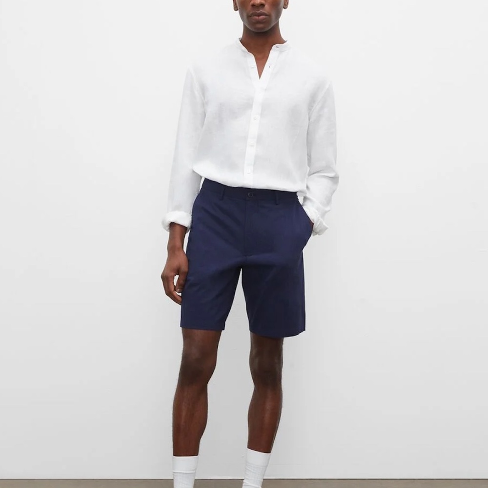 Maddox Seersucker 9 Inch Shorts - New With Tags - NEVER WORN - Navy